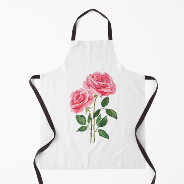 Item preview, hand painted 2 pink roses watercolor designed and sold by ColorandColor.