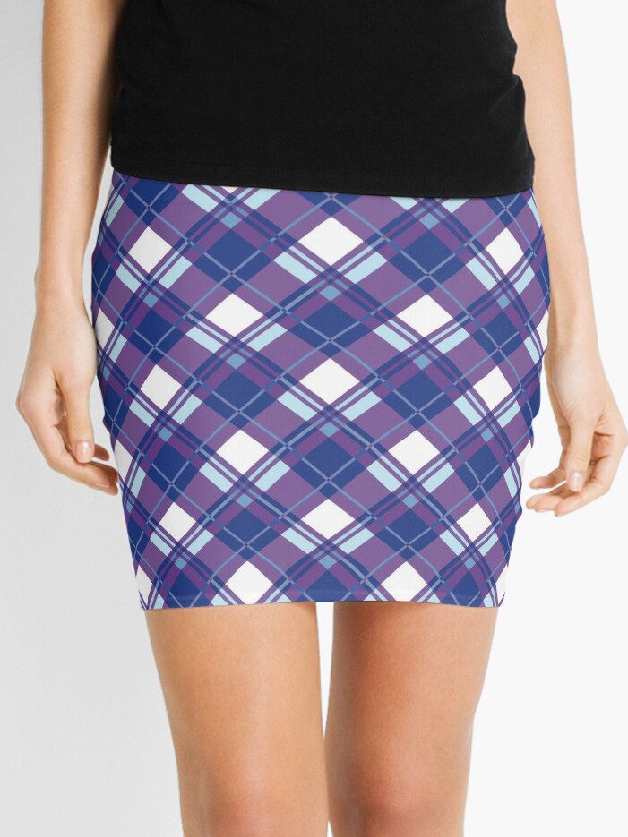 diagonal plaid skirt