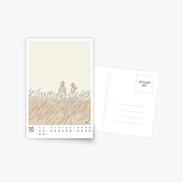 Item preview, Autumn Breeze - 2021 Oct Calendar Card designed and sold by yulri.