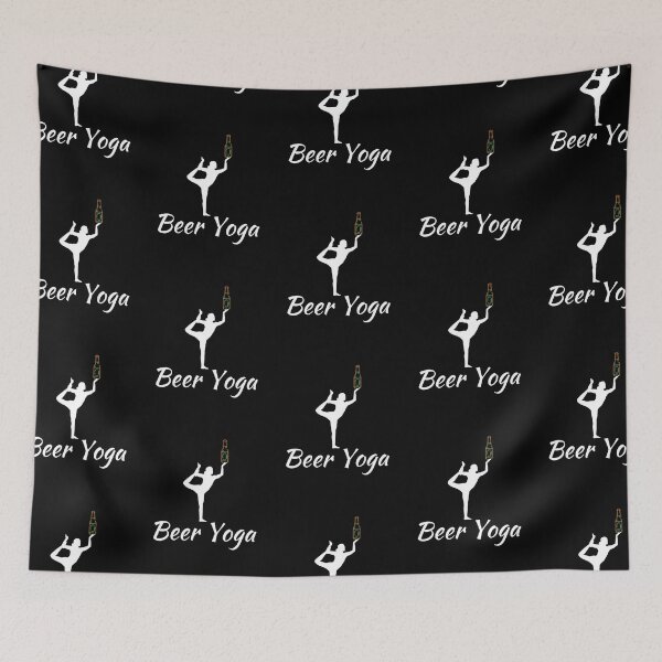 Item preview, Beer Yoga - Yoga Pose - 2 - White - by Boo-da-chay designed and sold by Boo-da-chay.