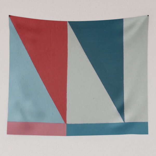 Item preview, Geometric Letter series - Berry Mint 'M' designed and sold by letterallsorts.
