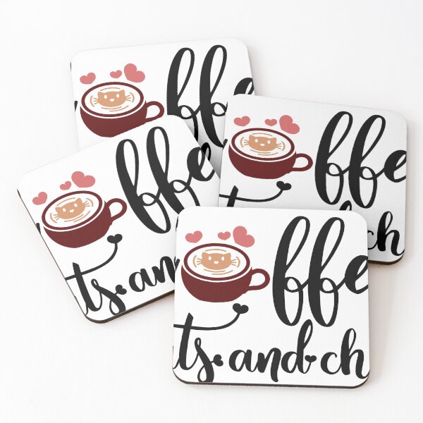 Item preview, Coffee Cats And Chill  funny Coffee And cat saying designed and sold by shivani21061993.