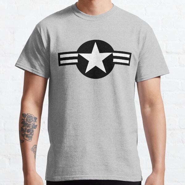 United States Miltary Aircraft Insignia (Black and White version) Classic T-Shirt