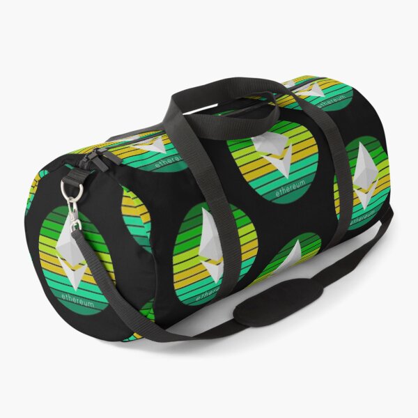 Aperçu de l'œuvre Conception de coucher de soleil vert Ethereum créée et vendue par Bitcoin-Fashion.