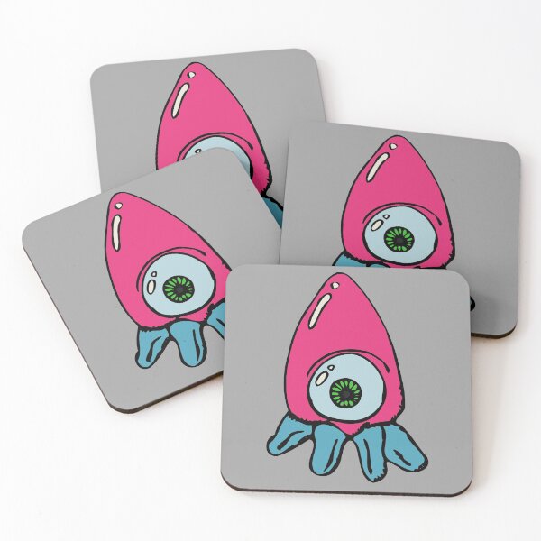 Item preview, Kawaii Pink And Blue Squid designed and sold by Chubuter.