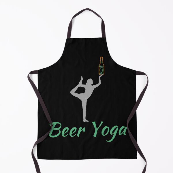 Item preview, Beer Yoga - Yoga Pose - 2 - Aqua & Grey - by Boo-da-chay designed and sold by Boo-da-chay.