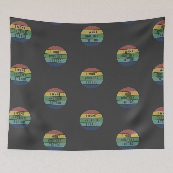 Item preview, I Want Another Tattoo - Cool Distressed Sunset Novelty Graphic designed and sold by Dorkification.