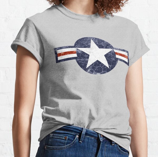 United States Miltary Aircraft Insignia (Distressed) Classic T-Shirt