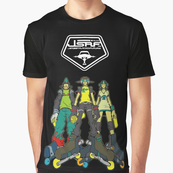 Vista previa del artículo con la obra «Jet Set Radio Future (JSRF) Logotipo de los GG Blanco», diseñado y vendido por everything4eva.
