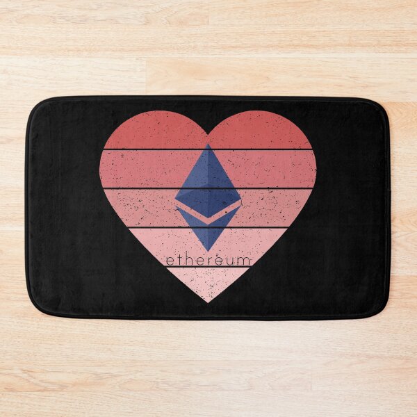 Artikelvorschau, Liebe Ethereum Pink Heart Sunset entworfen und verkauft von Bitcoin-Fashion.