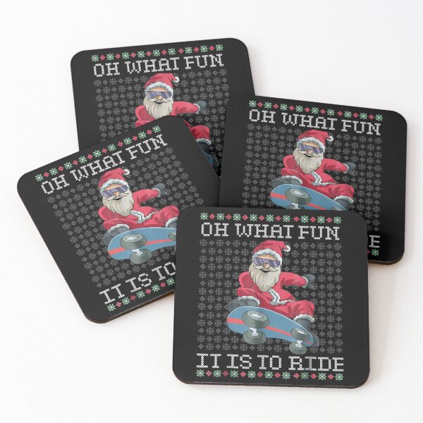 Item preview, Oh What Fun it is to Ride Skateboard Christmas designed and sold by Dinaleroy.