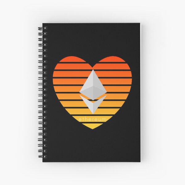 Item preview, Red and Orange Love Ethereum Heart Sunset  designed and sold by Bitcoin-Fashion.