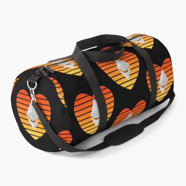 Item preview, Red and Orange Love Ethereum Heart Sunset  designed and sold by Bitcoin-Fashion.