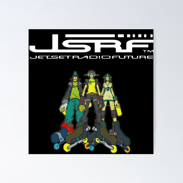 Item preview, Jet Set Radio Future (JSRF) The GGs Logo Text White designed and sold by everything4eva.