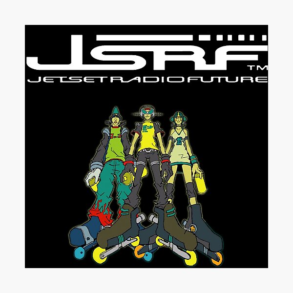 Item preview, Jet Set Radio Future (JSRF) The GGs Logo Text White designed and sold by everything4eva.