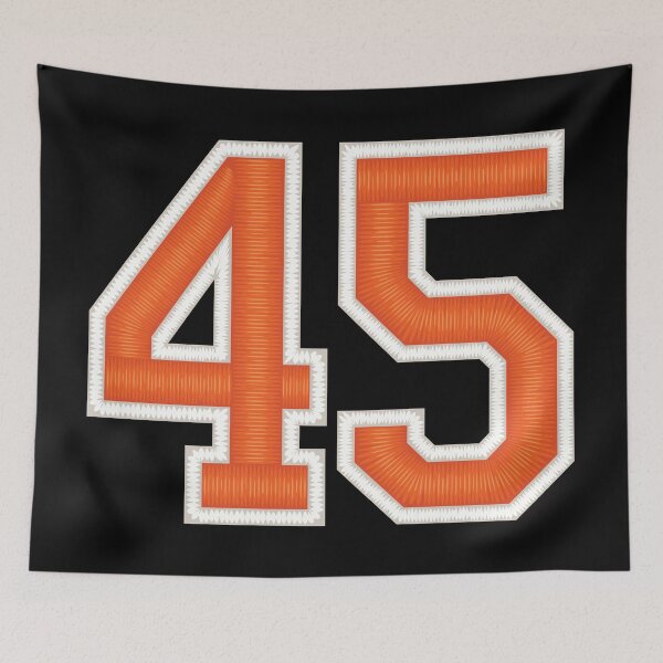 Item preview, Sports Number 45 Jersey forty-five Orange designed and sold by elhefe.