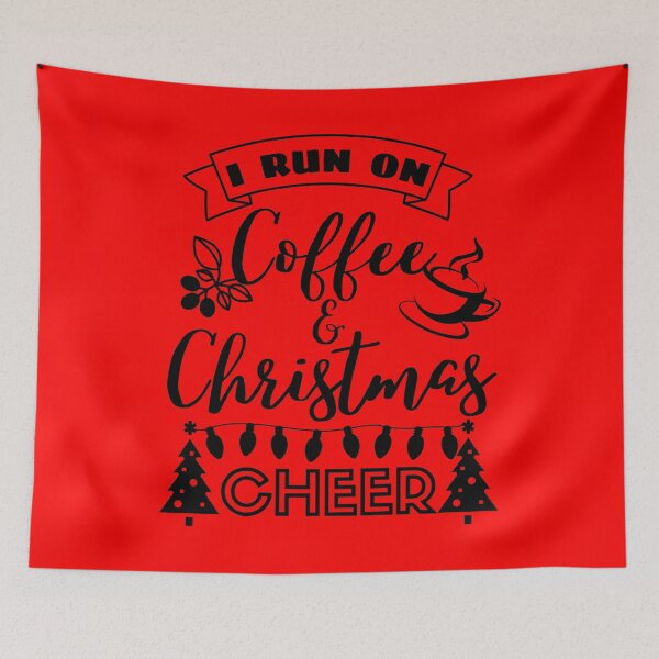 Item preview, I Run On Coffee and Christmas Cheer,Christmas shirt. designed and sold by Babe3955.