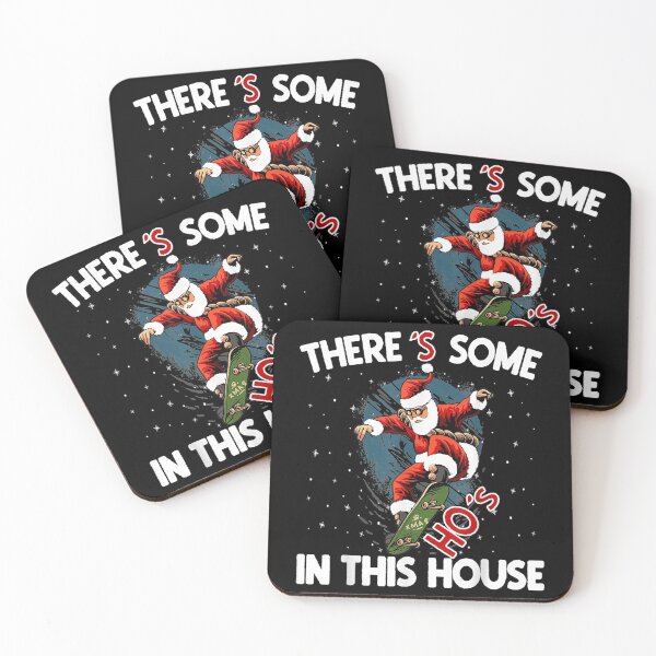 Item preview, Santa Claus Skateboarding Theres Some Hos in This designed and sold by Dinaleroy.