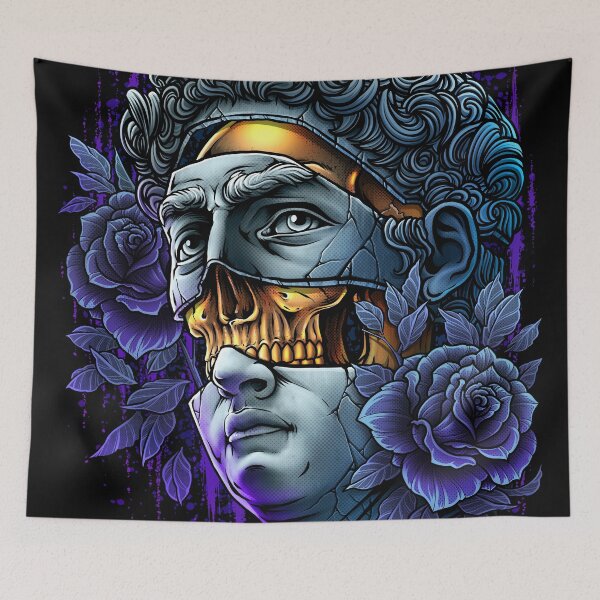 Item preview, Occult david and gold skull designed and sold by Winya.
