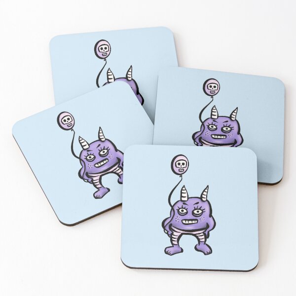 Item preview, Funny Demon With Skull Balloon Whimsigoth designed and sold by Boriana Giormova.