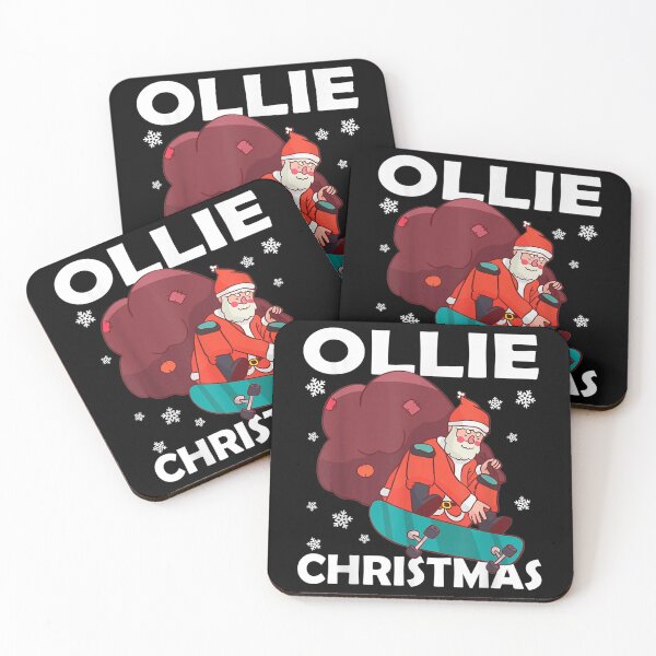 Artikelvorschau, Skateboarding Santa Claus Ollie Weihnachten entworfen und verkauft von Dinaleroy.