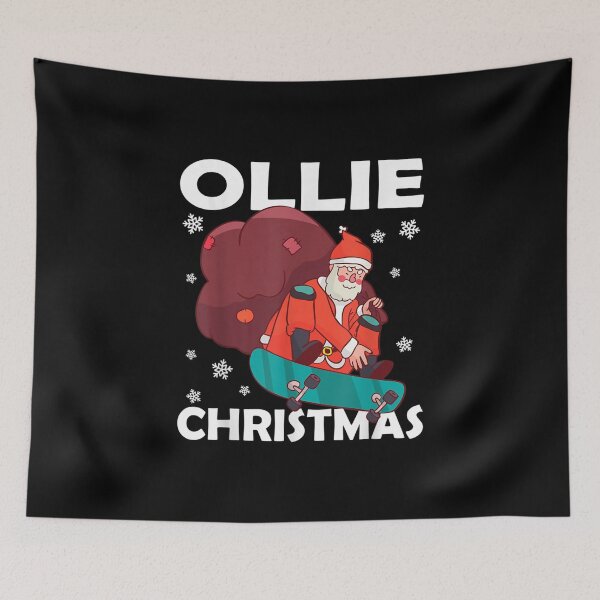 Artikelvorschau, Skateboarding Santa Claus Ollie Weihnachten entworfen und verkauft von Dinaleroy.