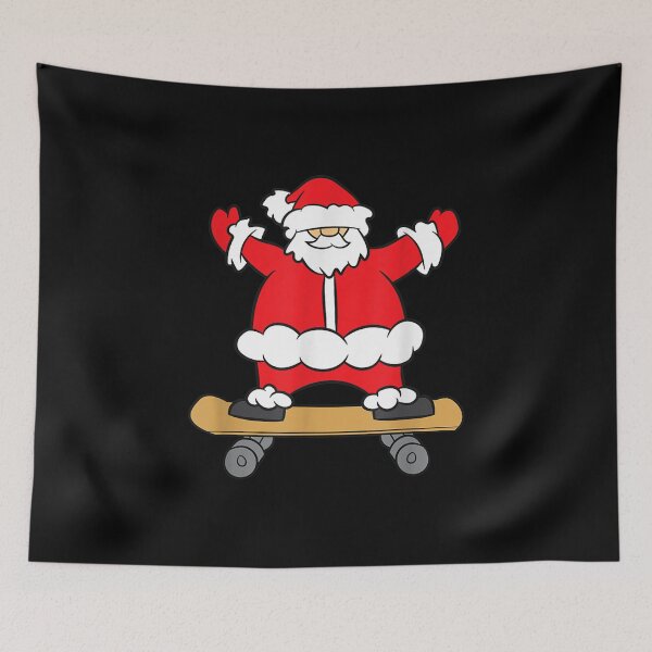 Artikelvorschau, Skateboarding Santa Weihnachten Skateboard Santa entworfen und verkauft von Dinaleroy.