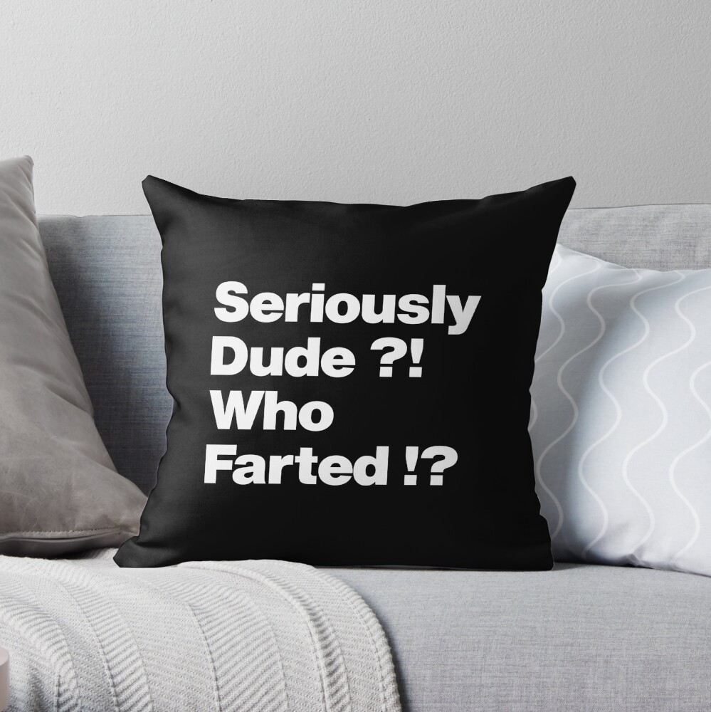 FART KING funny throw Pillows | Zazzle