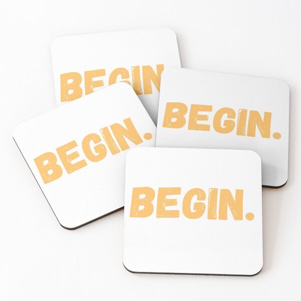 Item preview, Begin. Inspiring Words For You! designed and sold by Salman Hino.