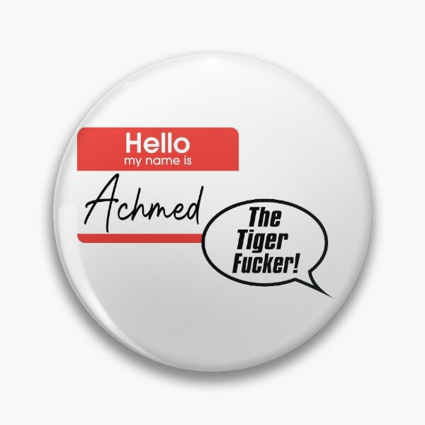 Item preview, Twisted Achmed Lyrics Name Tag designed and sold by broadwaycantdie.