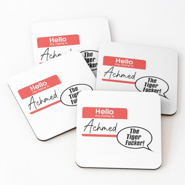 Item preview, Twisted Achmed Lyrics Name Tag designed and sold by broadwaycantdie.