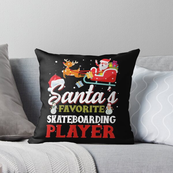 Item preview, Santa's Favorite Skateboarding Player Christmas designed and sold by Dinaleroy.