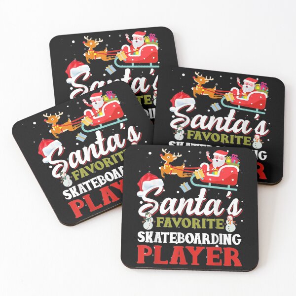 Item preview, Santa's Favorite Skateboarding Player Christmas designed and sold by Dinaleroy.