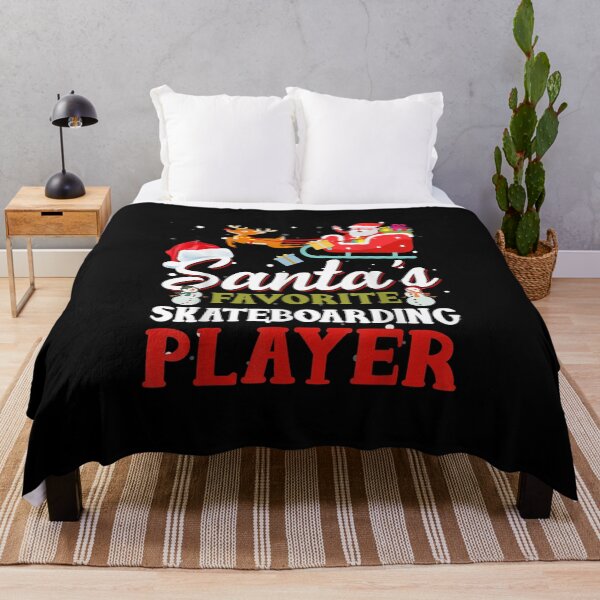 Item preview, Santa's Favorite Skateboarding Player Christmas designed and sold by Dinaleroy.