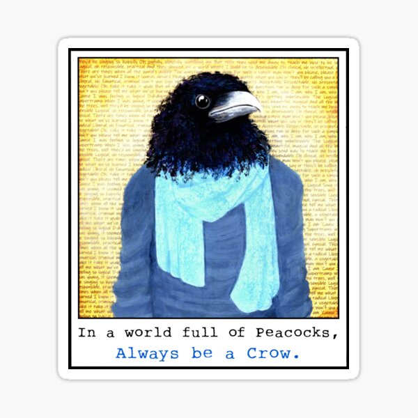Item preview, Always Be a Crow - Ameilia designed and sold by WILD CROW STUDIO.