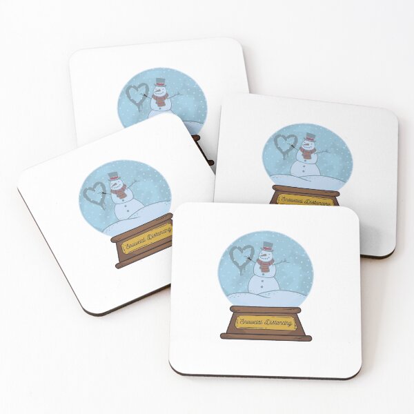 Item preview, Snowcial Distancing | Snowman | Snow globe designed and sold by DerSenat.