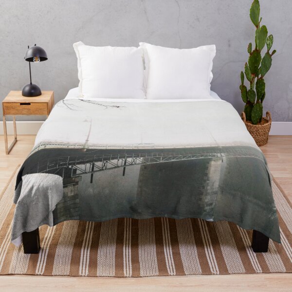 Item preview, Misty bridge leading to nowhere over the Canyon designed and sold by helenkaiy.