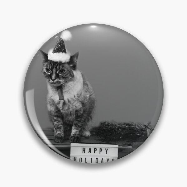 Meowy Christmas Pin