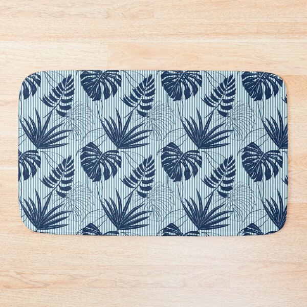 Item preview, Hand Made Navy Blue Tropical Forest Leaves Craft designed and sold by Mrunner.