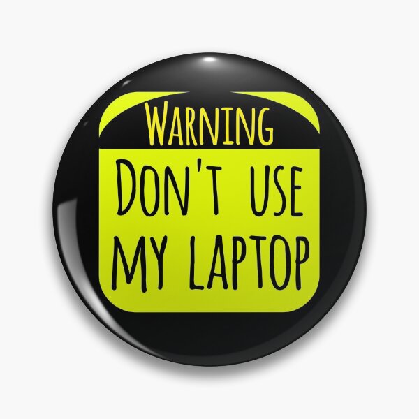 Item preview, Warning Laptop Design designed and sold by Design-Maniya.
