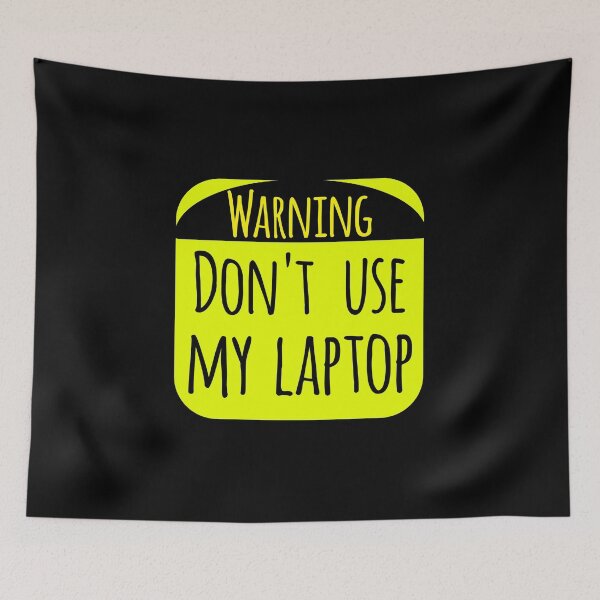 Item preview, Warning Laptop Design designed and sold by Design-Maniya.