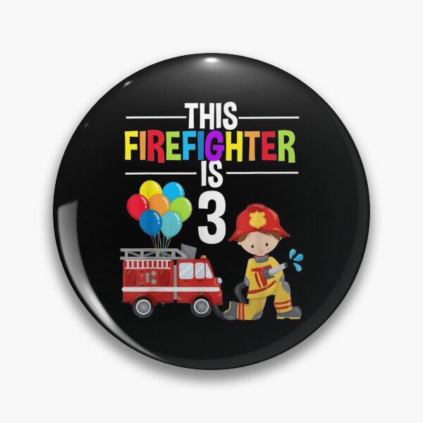 Artikelvorschau, Dieser Feuerwehrmann ist 3 3. Geburtstag Feuerwehrauto Feuerwehrmann entworfen und verkauft von TheBloom98.