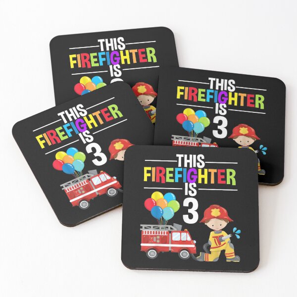 Item preview, This Firefighter is 3 3rd Birthday Fire Truck Fireman  designed and sold by TheBloom98.