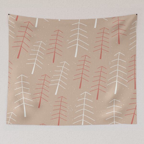 Item preview, Simple Snowy Winter Pine Tree Forest designed and sold by Wheimay.
