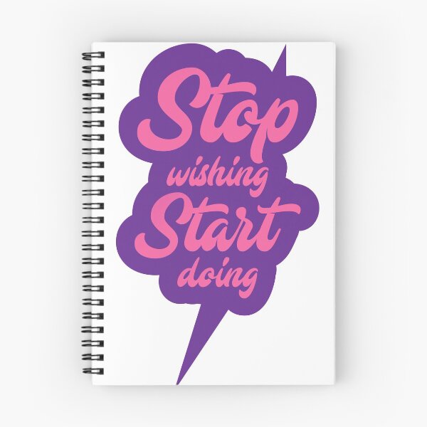 Item preview, STOP wishing start doing designed and sold by MADILIFSD.