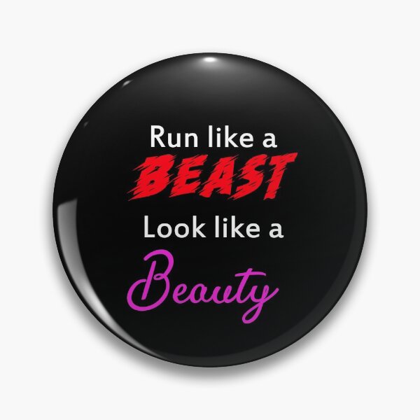 Item preview, Beauty Beast Running Motivation designed and sold by Lets-Run.