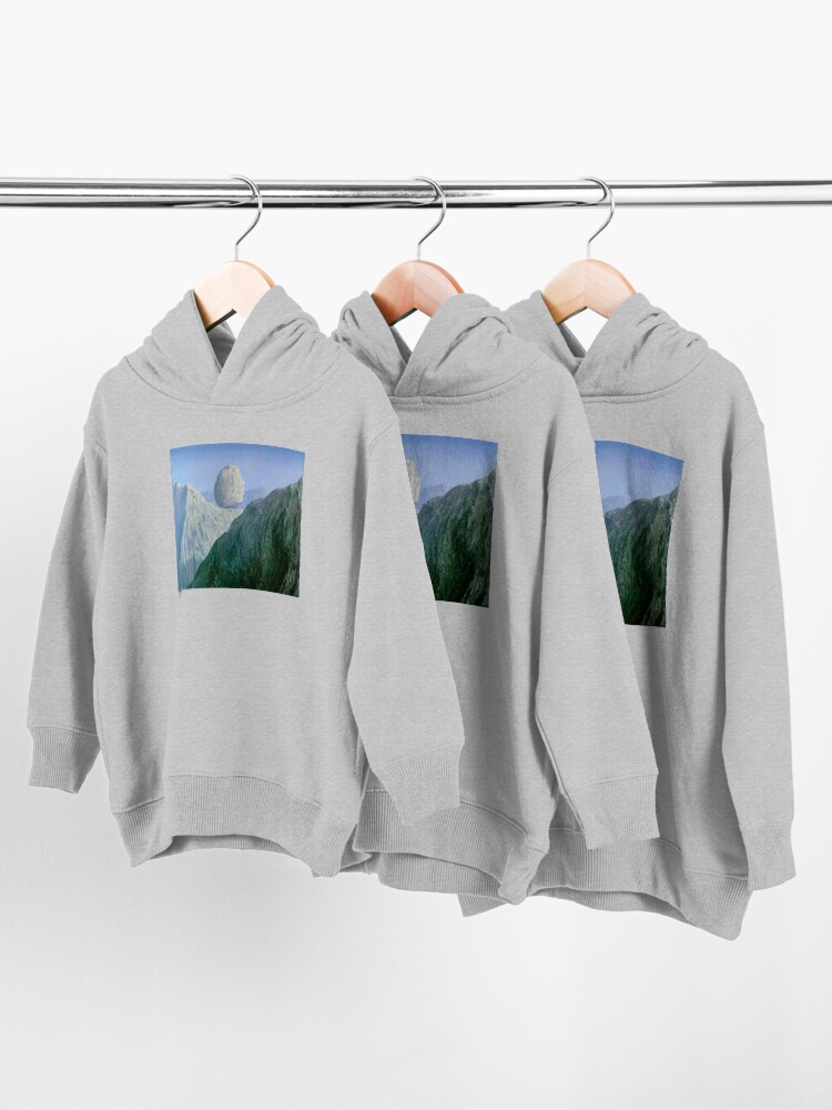 Alternate view of The Glass Key Rene Magritte Toddler Pullover Hoodie