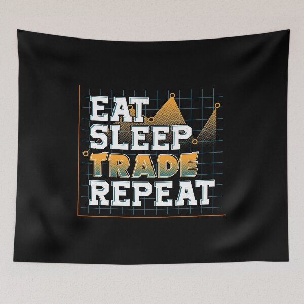 Item preview, Funny Eat Sleep Trade Repeat Investors Trading designed and sold by perfectpresents.