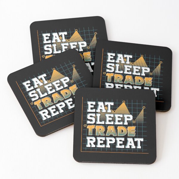 Item preview, Funny Eat Sleep Trade Repeat Investors Trading designed and sold by perfectpresents.