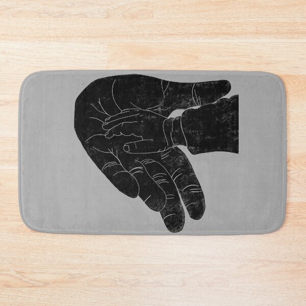 Item preview, Baby hand in parents Hand, black and white, graphic designed and sold by DebbieJoyArt.